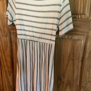 Stripped tshirt dress